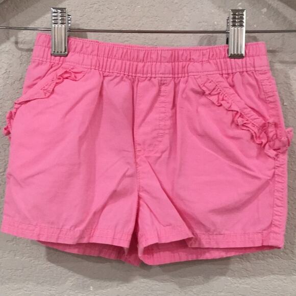 Toughskins‎ Baby Girl Sz 24M Shorts Pink Ruffle 100% Cotton Boho Preppy Summer - Picture 1 of 6